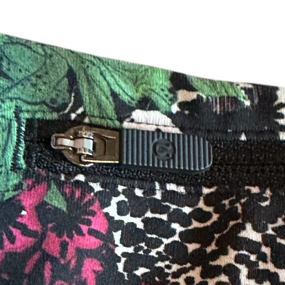 Lululemon Wunder Under Bold Floral Print Leggings Full Length Stretch Size 8 - Picture 9 of 10
